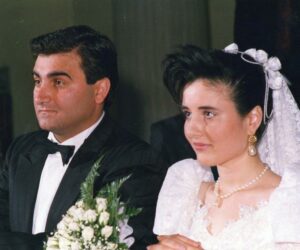 Nino Agostino e Ida Castelluccio nel giorno del loro matrimonio. 